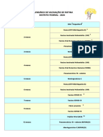 Calendário de Vacinação de Rotina 2024 DF