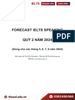 Forecast IELTS Speaking Quý 2 2024 - The SOL Education