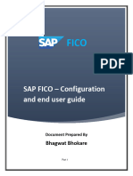 SAP FICO Configuration and End User Guide Part 1