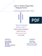 Hotel Management System Database Design