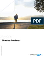 Timesheet Data Export