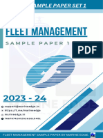 Fleet Management Sample Paper 1 by Marine Edge