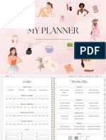 Digital Planner Pink Monday Start