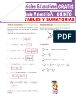 Series Notables y Sumatorias para Quinto Grado de Secundaria