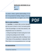  Ancient Greek Ranieri-Dowling Method Summary of Forms