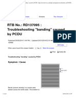 Troubleshooting Banding Caused by PCDU