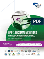 APPEL A COMMUNICATIONS Africa Digital Edu 2023 Prolongation 1