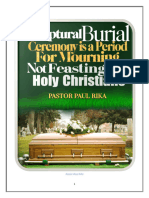 Scriptural Burial Ceremony Is A Period of Mourning Not For Feasting For Holy Christians by Pastor Paul Rika Ebook-1