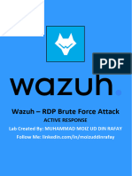 Lab 08 - Wazuh - RDP Brute Force Attack Active Response