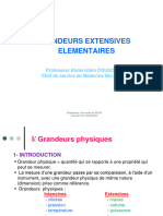 1 Biophysique Grandeurs Extensives - Forces Et Grandeurs dÃ©rivÃ©es 3