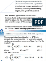 Chuong - 6 - Efficient Computation of The DFT Fast Fourier Transform Algorithms