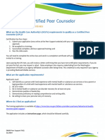 Peer Support Counselor Faqs