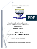 Módulo Estadistica Descriptiva