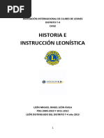 Historia e Instrucción Leonística 24.04.2024