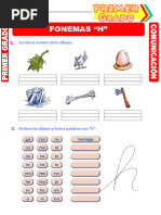 Fonema H para Primero de Primaria