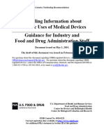 Providing Information About Pediatric Uses of Medical Devices - Guidance For Industry and Food and Drug Administration Staff