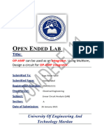 LCA Open Ended Lab 20MDELE111