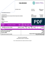 Tax Invoice: Excitel Broadband Pvt. LTD