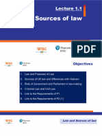 Lecture 1.1 - Law and Sources of Law - 280322