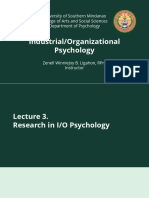 Research in IO Psych