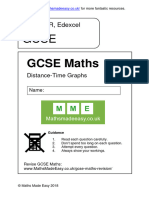 Distance Time Graphs