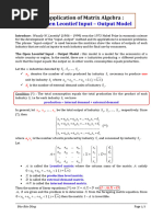 The Open Leontief Input-Output Model