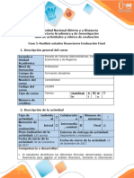 Guía de Actividades y Rúbrica de Evaluación - Fase 5 - Análisis Estados Financieros