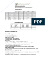 SQL Assignment 