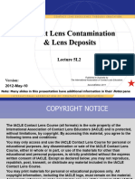 Contamination & Lens Deposit