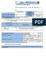 ESTRUCTURA DE ACTIVIDAD DE APRENDIZAJE - Matematica