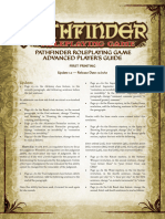 Advanced Player's Guide (1st Printing) Errata - DEC 2010