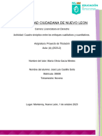 Cuadro Sinóptico Entre Los Enfoques Cualitativos y Cuantitativos