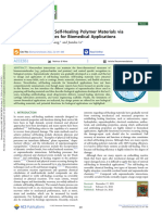 Xie Et Al 2022 Recent Advances of Self Healing Polymer Materials Via Supramolecular Forces For Biomedical Applications
