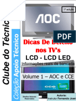 E-BOOK DICAS de DEFEITO Dos TV - S LCD LCD LED PLASMA e OLED A À Z Volume 1 PRO