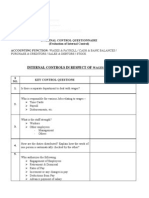 51 - Internal Control Questionnaire