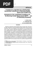 Consistencia Longitudinal de La Reflexividad Impulsividad Evaluada Por El Matching Familiar Figures Test 20