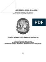 Edital - Ufrj Residência Bucomaxilofacial 2024