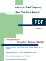 Green Solutions To Rural Telephony: (Solar & Solar-Wind Hybrid Systems)