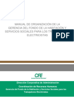 Manual de Organizacion de La Gerencia Del Fondo de La Habitacion y Servicios Sociales para Los Trabajadores Electricistas