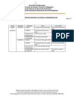 Calendarización BCH DE 36 SEMANAL 2020