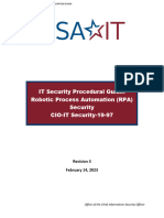 Robotic Process Automation (RPA) Security (CIO IT Security 19 97 Rev 3) 02-14-2023