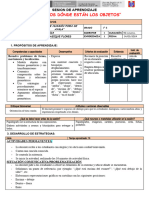 1° Sesion Matematica - Señalamos Donde Estan Los Objetos