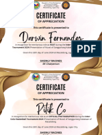 White Gold Elegant Modern Certificate of Participation