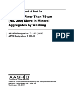 Aashto T 11-2005 R2013