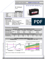 Technical Datasheet GC12 DC 12V 130ah Dis. Curves and DoD