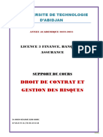 Cours de Droit de Contrat Et Gestion Des Risques