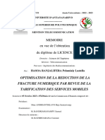 Optimisation de La Ry Duction de La Fracture Numy Rique Par Revue de La Tarification Des Services Mobiles