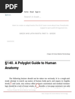 A Polyglot Guide To Human Anatomy - Greek and Latin Roots - Part II - Greek