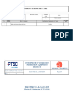 CHW2204-00-EL-CAL-8303 Rev0 Electrical Load List