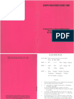 Ship's Weather Code 1982 Supplement To Marine Meteorology Book 2